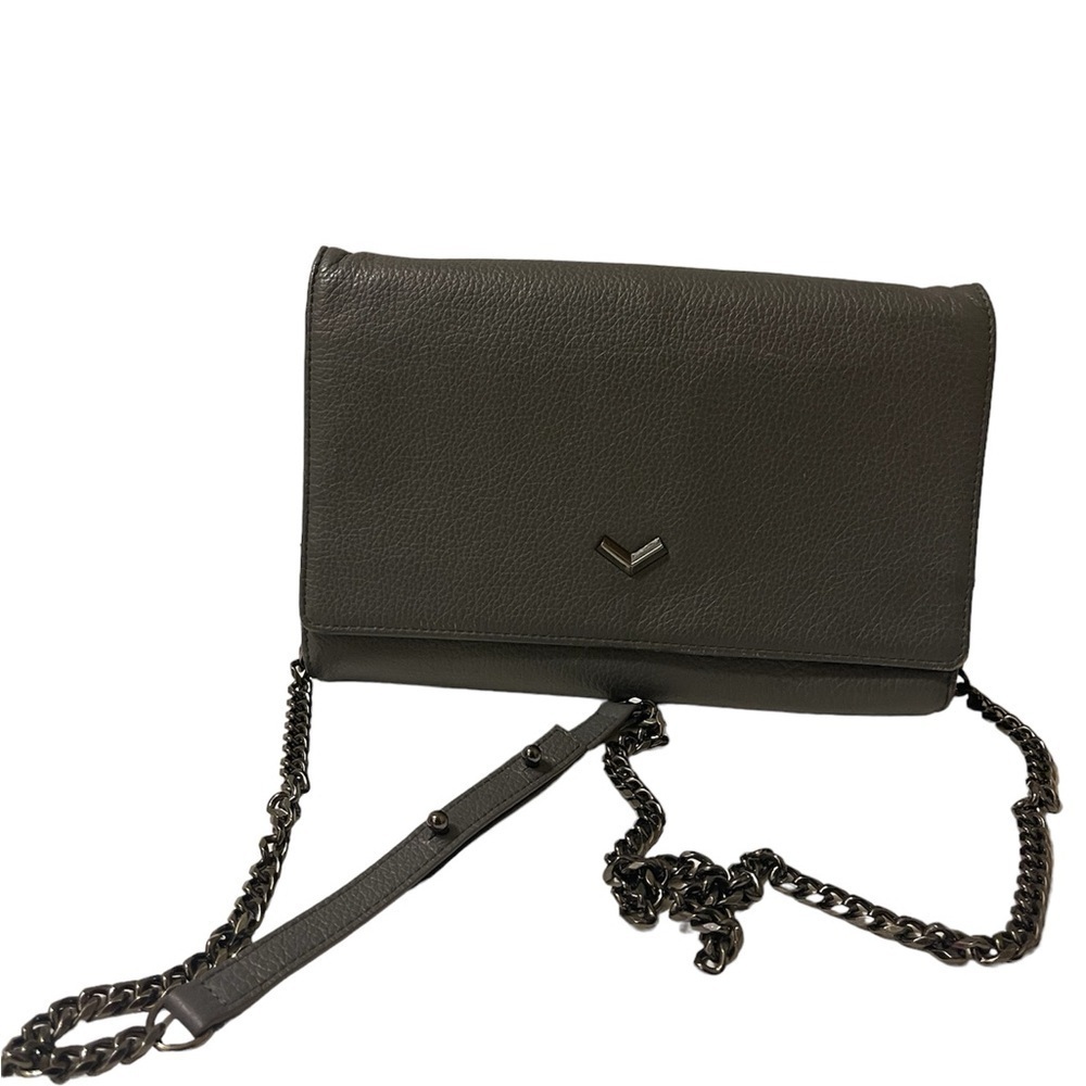 BOTKIER Women's gray Built-In Mirror Chain Strap Wallet - Picture 2 of 12